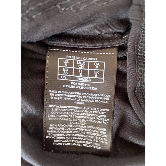 Guess Women's Small Black Sequin Racerback Tank Top Chiffon Cowl Layer in Front - Picture 8 of 10